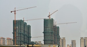 A skyline of cranes - everywhere